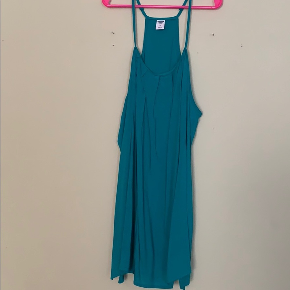 Teal thin tank top